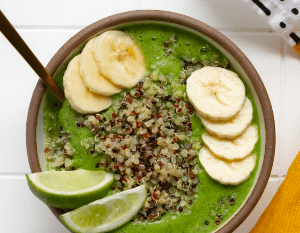 quinoa green smoothie bowl