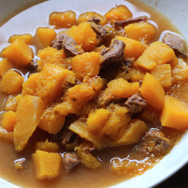 stew on a plate