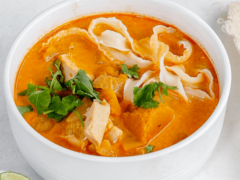 Thai Red Curry Turkey Noodle Soup